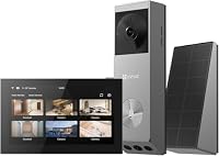 EZVIZ Kabellose Türklingel EP3x mit smartem Bildschirm SD7, 2K&2MP Video Türklingel mit Doppellinse, Personen-/Paketerkennung, Zwei-Wege-Audio und Farbnachtsicht, 32GB eMMC Speicher – Ansicht 1