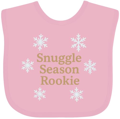 inktastic Snuggle Season Rookie Winter Snowflakes Baby Bib