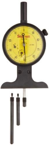Indicador de profundidad Starrett 644MJZ644M de 0 a 75 mm con graduación de 0,01 mm