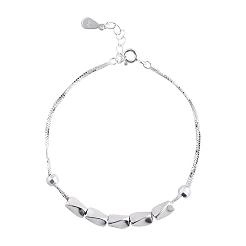 Bracelet femme argent à petits lingots, le bijou discret pour votre style quotidien