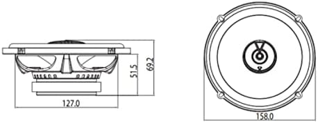 JBL Club 622 16 cm 2-drożny uniwersalny głośnik samochodowy 180 W, Car Audio Entertainment