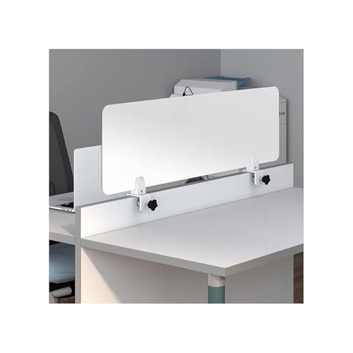 Image of Acrylic Desk Divider with Mounting Brackets Reusable 30x80cm for Home Office and Classroom Easy to Clean Clear Acrylic Partition for Work Spaces
