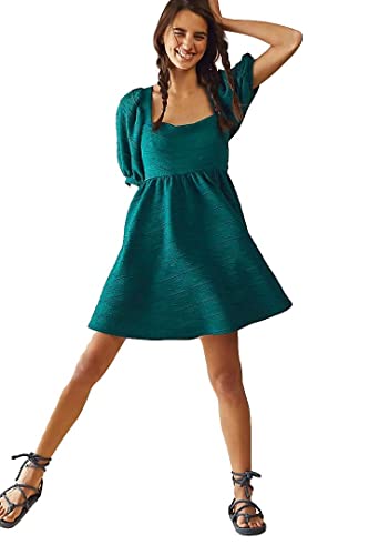 Free People Minikleid Violet Green Balsam, Grüner Balsam, Groß