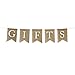Andaz Press Real Burlap Fabric Pennant Hanging Banner Gifts, Pre-Strung, No Assembly Required, 1-Set