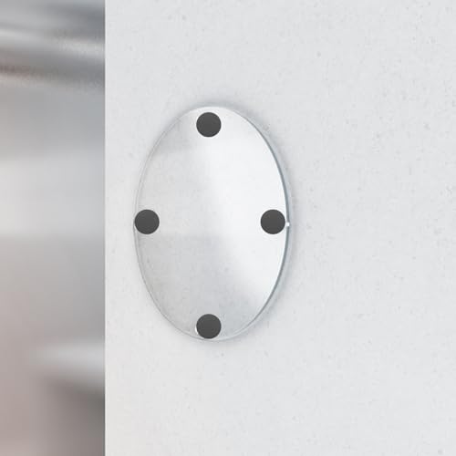 YOSADIER 10個 ステンレス製スタンドオフサインネジ ブラック軽量耐変形 ガラス アクリル広告パネル用壁掛け固定ビス