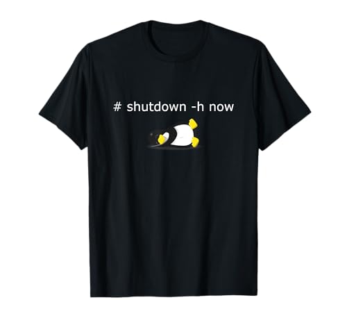 Linux Shutdown Command - Funny Linux Programmer Camiseta