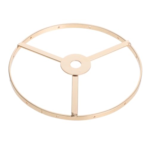 Ciieeo Cristal Lampara Soporte 13cm Marco Hierro Anillo Lampara Jaula Protector Luz