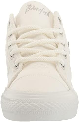 Blowfish Malibu Women's Megan Sneaker, White Smoked 16oz Canvas, 11 | Image 1