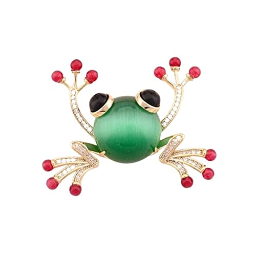 Broche grenouille créative en agate : l'accessoire idéal pour personnaliser vos looks du quotidien