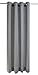 Produktbild Kutti Ösenschal Metis 100% Leinen Blickdicht Vorhang Gardine grau Breite 140 * Höhe 245 cm (1 Stück)