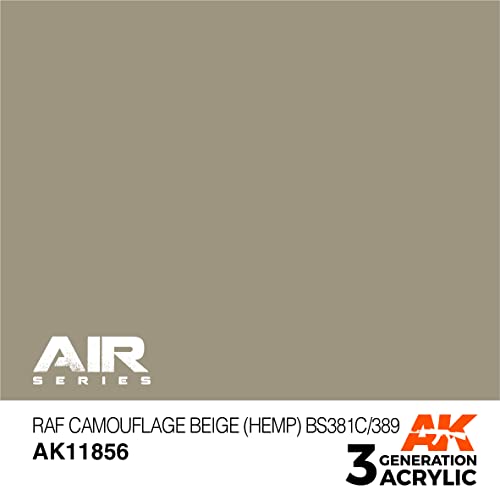 AK Acrylics 3Gen AIRCRAFT AK11856 RAF Camouflage Beige (Hemp) BS381C/389 (17ml)