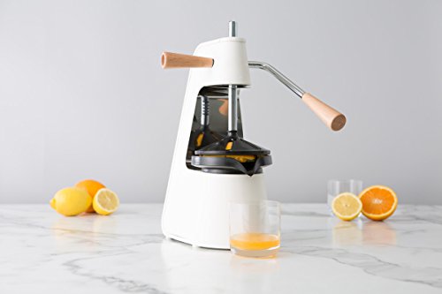 Chef'n Fresh Force Tabletop Citrus Press, 2.3, White/Stainless/Wood #TOP3