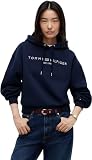 Tommy Hilfiger Sudadera con Capucha para Mujer, con Logotipo de Corp MDRN WW0WW47832, Color Azul Marino (Noche Oscura), Talla M, Azul (Dark Night Navy), M