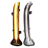 LED Dynamic Turn Signal Light Side Mirror Blinker Sequential Lamp Assembly For Bmw 5 6 7 8 3 Series G38 G30 G31 G11 G12 G14 G15 G20 M5 (Yellow-Crystal)