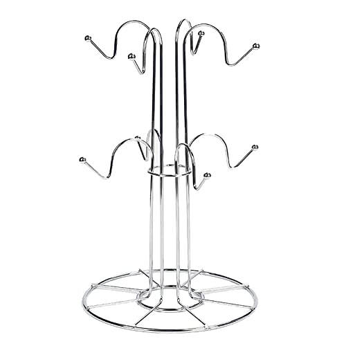 JAWSEU Porte-gobelet en Métal Tasse de Café avec Crochets Porte-tasses à Café en Acier Organisateur Supports de Tasse à Café Coffee Mug Holder...