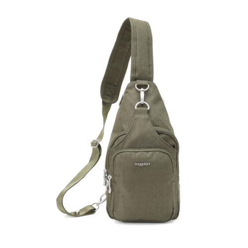 Image of Baggallini Women's Central Park Sling 12 inchx7 inch Crossbody Bag W /Convertible Adjustable Shoulder Strap