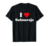Grafico Divertido Que EU adoro-Salmorejo Camiseta, Hombre, Negro, L