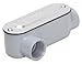 Rigid/IMC Conduit Fitting, Oval Thread Body, Die-Cast Aluminum, 1/2-In.