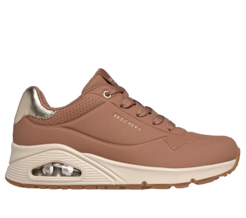 Skechers Baskets Uno Golden Air pour Femme, Brun Clair, 38 EU