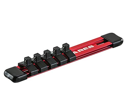 Ares 59000-5-Piece 1/2-Inch Drive Non-Marring Impact Lug Nut Socket Set - Protective Sleeves And Inserts Prevent Damage To Wheels And Lugs - Storage Rail Included #TOP4