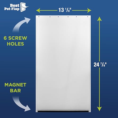 Best Pet Flap XL Ersatz-Hundetür, PVC-Klappe, passend für PetSafe PAC11-11040, Maße: 33 x 61 cm, langlebig, energieeffizient, weniger Schrumpfung, BPA-frei