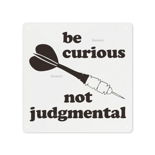 Ted Lasso Be Curious Sign Wall Decor 8x8 in