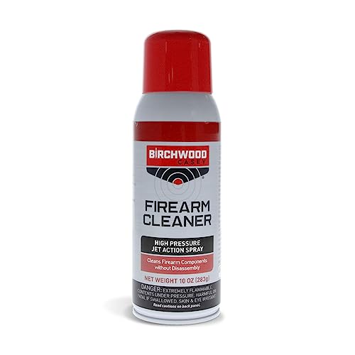 Birchwood Casey Fast-Acting Easy-to-Use Gun Cleaner Action Spray for Gun Cleaning and Maintenance, 10 OZ Aerosol