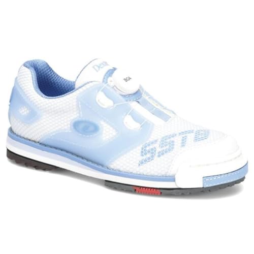 Dexter Women's SST 8 Power Frame Boa Bowling Shoe (for Right and Left Handed Bowlers. Women's Shoe Sizing) s - White/Blue 8.5