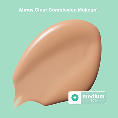 Almay Clear Complexion Acne & Blemish Spot Treatment Concealer Makeup With Salicylic Acid- Lightweight, Full Coverage, Hypoallergenic, Fragrance-Free, For Sensitive Skin, 300 Medium, 0.3 Fl Oz. #TOP1