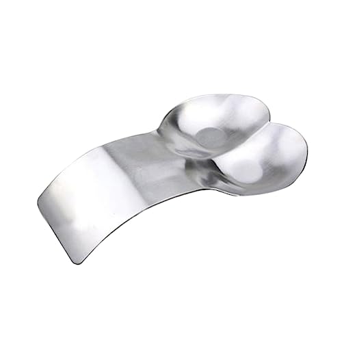 Unomor 430 Stainless Steel Double Soup Spoon Rack Cutlery Tray Spatula Holder Double Spoon Rests for Clean Kitchen
