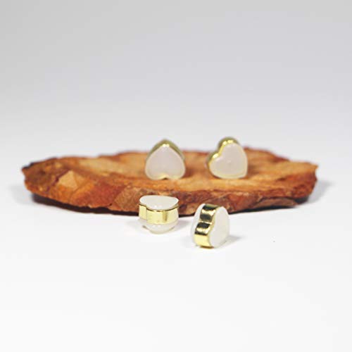 Silicone Earring Backs Replacements Heart Shaped Locking Rubber Earring Backings Soft Clear Ear Safety Secure Backstops Stopper For Fish Hook Screw On Earring Studs Hoops 20Pcs/10Pairs (Heart-Gold) #TOP5