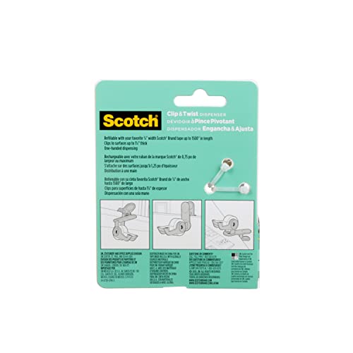 Scotch® Desktop Tape Dispenser C19-CLIP-SR-W, 1 Dispenser image 4