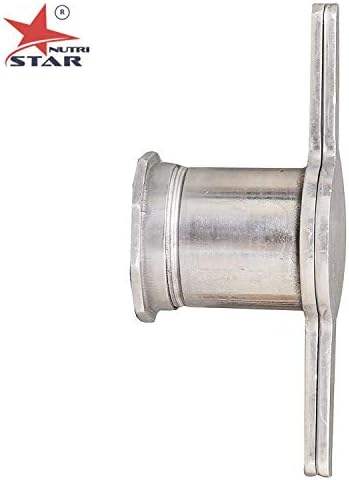 NUTRI STAR Aluminium Easy to Grip Handle Murkul Maker Press Machine - Height = 3.5 Inch Width = 9 Inch, Aluminium White