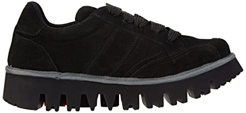 Art Unisex. 118001101003_001 Sneakers In Pelle Scamosciata 1800 Lux Nere (36), Nero, Basso, Stringhe, Casual - 6
