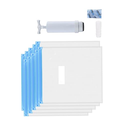 Milisten Compression Storage Bag for Printer Consumables Vacuum Bag Clip and Pump for Clothes Storage