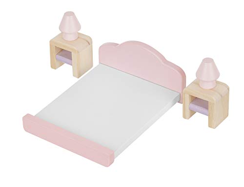 Puppenmöbel Puppenhaus Zubehör Möbel aus Holz 22 Teile 22609 – Bild 5