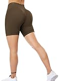 ZAAYO Sports Shorts F¨¹r Damen Scrunch Butt Push Up Booty Nahtlos Yoga Fitness Gym Shorts