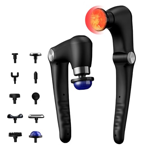 JOYSUWERUN Massage Gun with 10 Replacement Heads, Massage Gun with