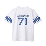 半袖Tシャツ 半袖 丸首 綿100% cotton USA ヘビーガーメントウォッシュ グラフィックプリント ショートスリーブフットボールTシャツ ベーシック C3-B349-010-XL