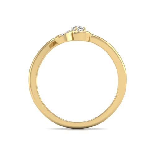 TimeLess Classics Women's Natural Diamond Infinity Promise Ring in 14K White and Yellow Gold - Ring For Birthday, Valentine's Day2