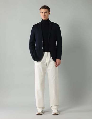 Image of Arrow Knitted Blazer for Men - Slim Fit, Button Closure Casual Blazer for Men