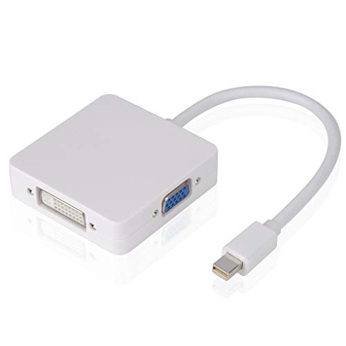 Tralntion 1-in-1 Mini DisplayPort to VGA/DVI/HDMI Display Port Kabel Adapter for Computer TV Connection
