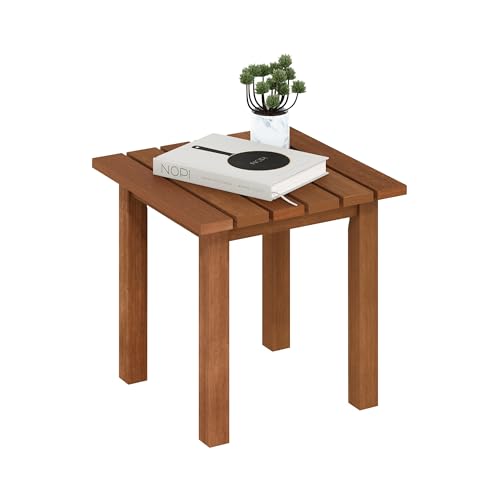 Furinno TIOMAN Outdoor Patio Table, Versatile Side Table, Coffee Table in Teak Oil Finish, Ideal for Garden, Porch, and Patio - Image 3