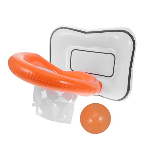 Vaguelly Indoor Basketball Hoop Set Family Fun Sports Toys Inflatable Basketball Hoop Toss Game for Kids Adults