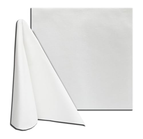 Servilleta TNT desechable 40 x 40 de tela no tejida blanca | 50 unidades | servilletas, resistentes | absorbentes | similar al tejido | ideal para restauración | Biodegradable