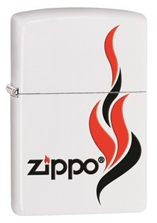 Zippo Lighter, Metal, White Matte, One Size โ image 1