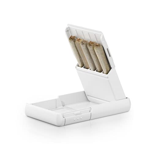 JPAQmini – Ultra-Compact & Versatile Preroll Holder w/ Upgraded Gasket Seal, Holds 5 Prerolls up to 98mm long, Crushproof, Pocket Perfect & Festival Friendly