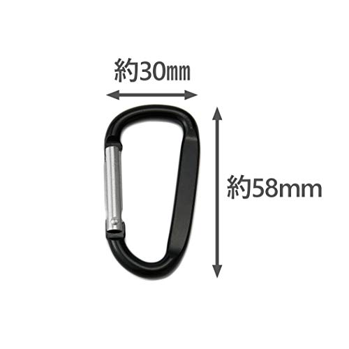 [EXERT] カラビナ付 キーリール リールキーホルダー ワイヤー リール アウトドア 伸縮 2個組 5枚目