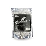 TBB0.25 ThunderBBs Airsoft BBS 0.25G, Competition Grade, White or Off White, 4000 Rounds/Bag