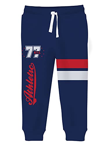 Image of minicult Boy's Regular Fit Cotton Track Pants
